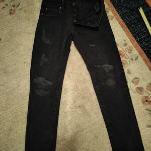 G-Star Men's Black Skinny Jeans